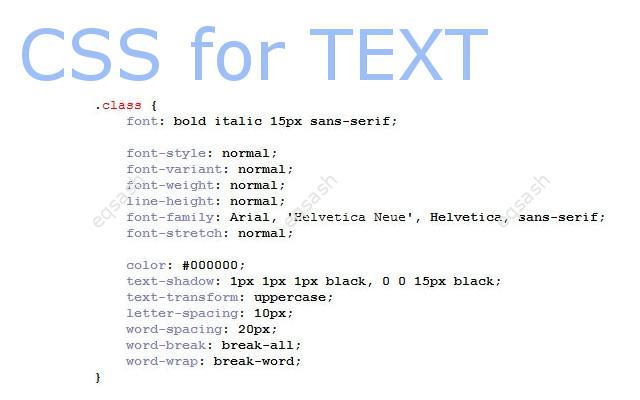 css-properties-for-text